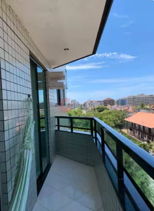 Imagem Apartamento linear, 1 quarto, 76m², vista mar, Braga - Cabo Frio