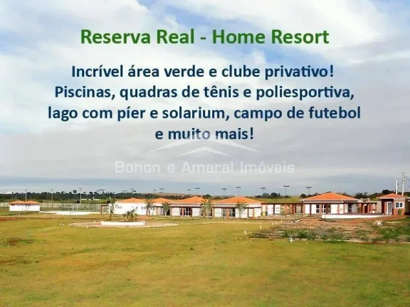 Imagem Terreno no Condomínio Reserva Real, Parque Brasil 500 em Paulínia. Terreno de 300m², metragem dif...
