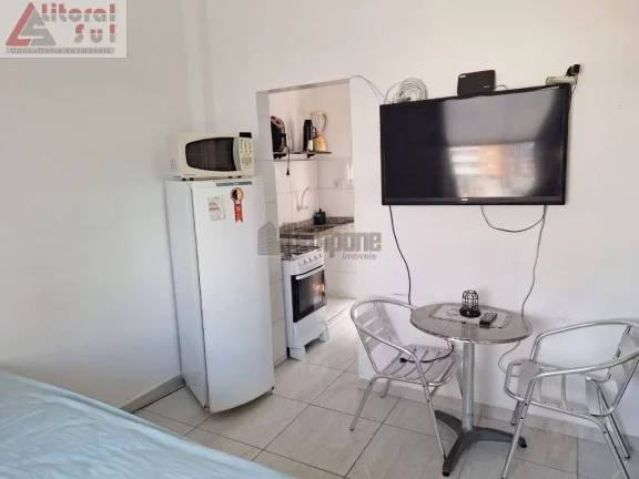 Imagem KIT NA OCEAN PRAIA GRANDE QUARTO DOIS AMBIENTES COM COZINHA BANHEIRO SOCIAL AREA DE SERVIÇO INTERFONE