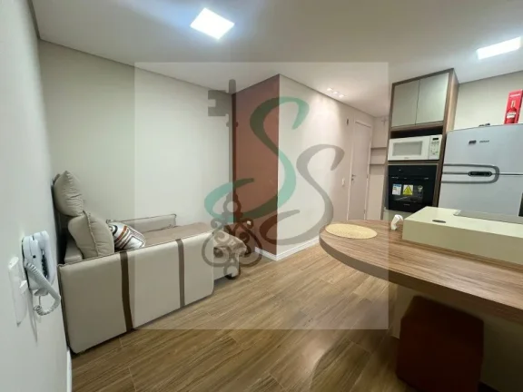 Imagem Venda de apartamento na Vila Palácios, Campinas. 1 dormitório com closet, ar condicionado, sala com varanda, cozinha com armários, lavanderia, banhei