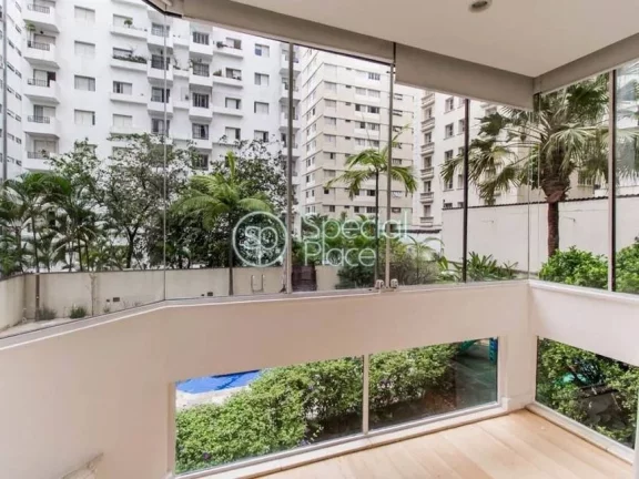 Imagem Apartamento bem amplo com muita luz natural, 220 metros, amplo living com lareira , jardim suspenso,...