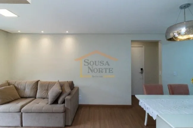 Imagem Apartamento com 72m², 3 dormitórios, sendo 1 suite, sala para dois ambientes, sacada, cozinha, ár...