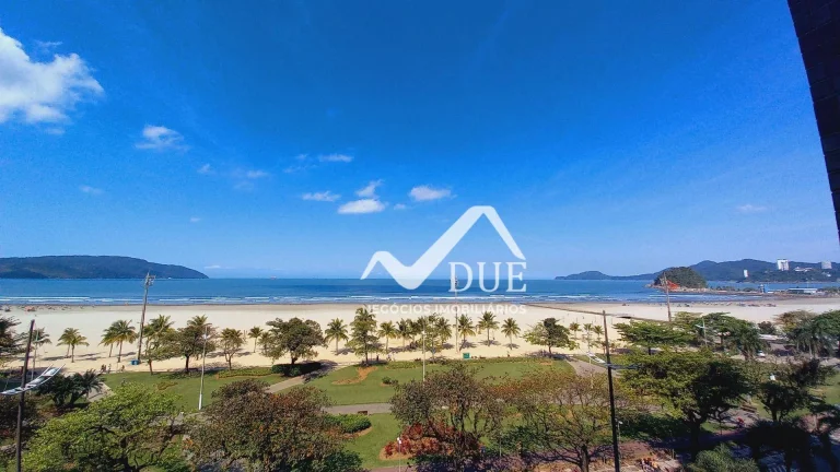 Imagem Apartamento com 2 suítes e frente total para o mar à venda, 160 m² por R$ 2.150.000 - Pompéia - Santos/SP