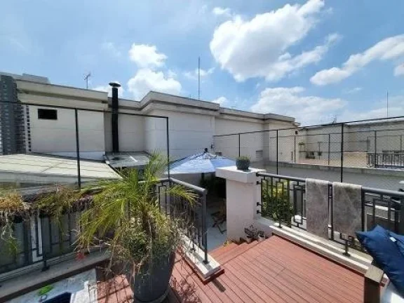 Imagem Cobertura no Alto da Boa Vista, com 234 M², 3 quartos sendo uma suíte master, 5 banheiros, 3 vagas, área de serviço, ar condicionado, churrasqueira.
