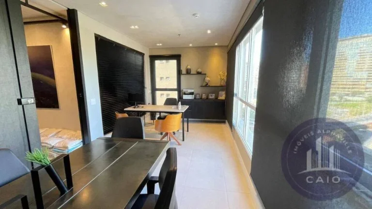 Imagem Sala Mobiliada para alugar, 60m² por R$ 7.500,00/mês - Alphaville/SP