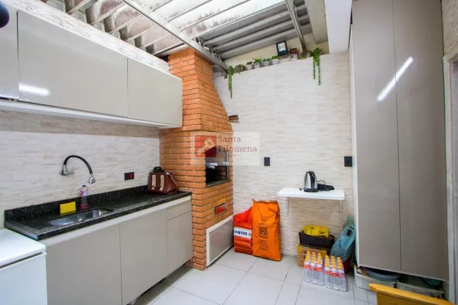 Imagem Sobrado para Venda em Santo André, Vila Linda, 3 dormitórios, 3 suítes, 4 banheiros, 2 vagas