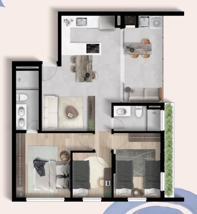 Imagem Mozine Wellness Design - Apartamento à venda no bairro Juvevê - Curitiba/PR