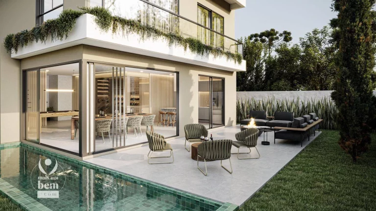 Imagem Casa nova com 310 m², 4 suítes à venda por R$ 3.966.638,30 - Cascatinha - Curitiba/PR