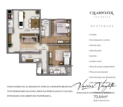 Imagem Apartamento 2 dormitórios para Venda em Camboriú / SC no bairro São Francisco de Assis