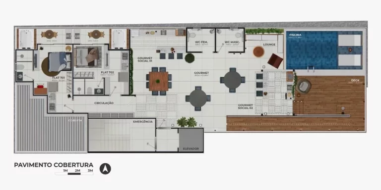 Imagem Flat à venda, 28 m² por R$ 320.172,90 - Jardim Oceania - João Pessoa/PB