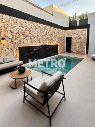 Imagem Casa à venda no Sol Nascente Orla , 3 suítes, cortinas, planejados, piscina