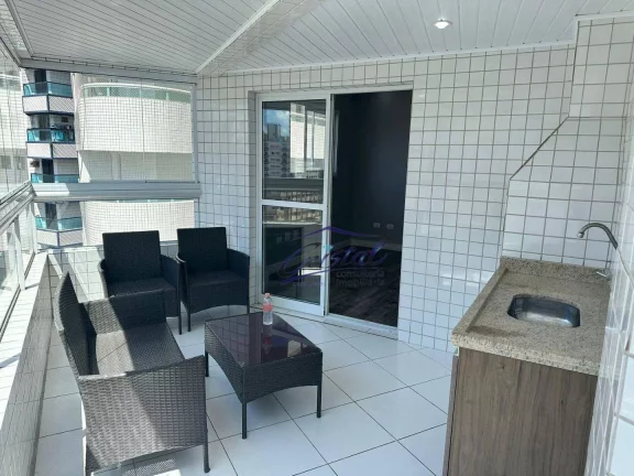 Imagem Apartamento com 3 dormitórios à venda, 126 m² por R$ 820.000,00 - Guilhermina - Praia Grande/SP