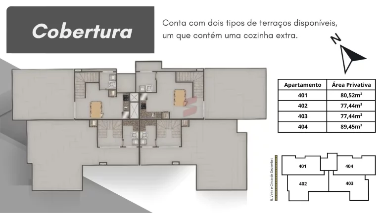 Imagem COBERTURA com 3 dormitórios à venda por R$ 650.000,00 no bairro Estância Pinhais - PINHAIS / PR