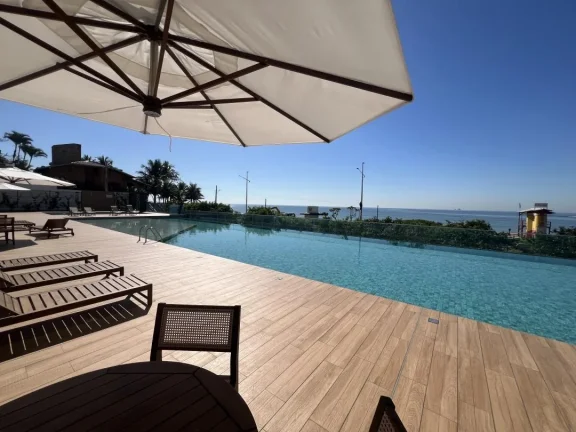 Imagem Seu Frente Mar em Balneário Piçarras, no bairro Itacolomi, com 03 quartos sendo 01 suíte em um resort, com mais de 30 opções de lazer e piscina com borda infinita de frente pro mar.