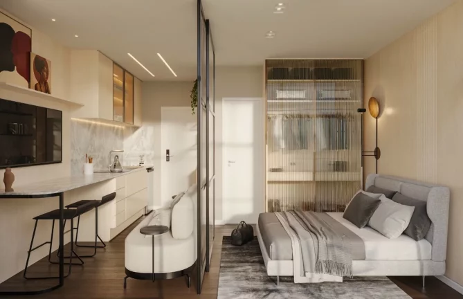 Imagem PLATEIA 19 - Studio de 24m² Próximo ao Shopping Muller : Seu Espaço, Seu Estilo