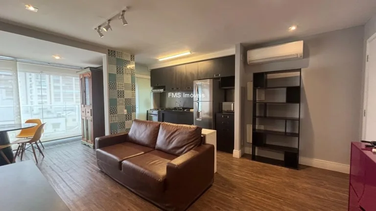 Imagem Apartamento para locação na Consolação, São Paulo-SP: 1 quarto, 1 sala, 1 banheiro, 1 vaga de garagem, 50m² de área!