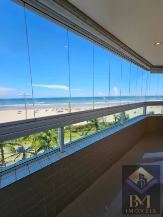 Apartamento com vista cinematográfica em Praia Grande.