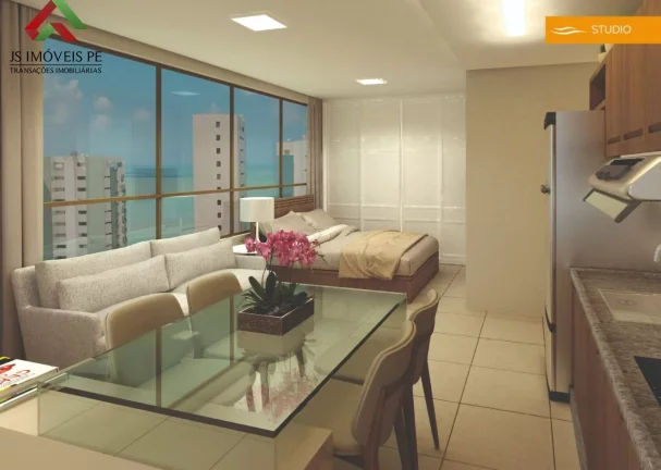 Imagem Apartamento à venda em Candeias, Jaboatão dos Guararapes-PE: 1 quarto, 1 sala, 1 banheiro, 1 vaga, 23,87m²!