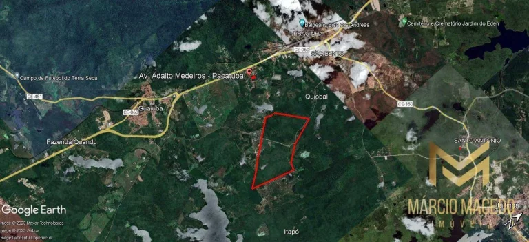 Imagem Terreno à venda, 3400000 m² por R$ 68.000.000,00 - Alto Do São João - Pacatuba/CE