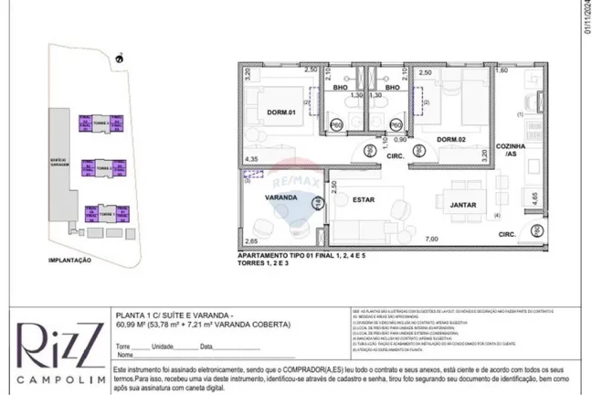 Imagem Apartamento Lançamento - Rizz Campolim – Rooftop Exclusivo e Localização Premium