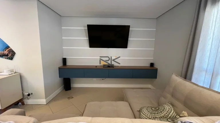 Imagem APARTAMENTO PRAIA GRANDE com 3 dormitórios sendo 2 suítes,2 vagas de garagem,varanda gourmet com churrasqueira,sala 2 ambientes
