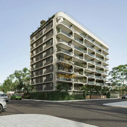 Imagem Apartamento térreo com área privativa em L a 115m da praia de Areia Dourada / Cabedelo - AP1159