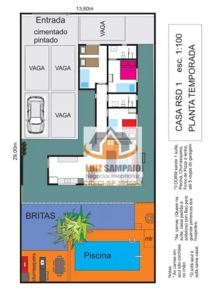 Imagem Casa Reformada, 3 quartos (1 suite), piscina, à venda, Bopiranga, Itanhaém