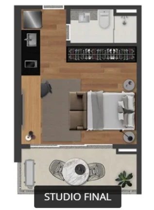 Imagem Studio Novo – Perfeito para Morar ou Investir
