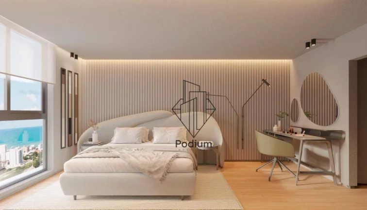 Imagem Apartamentos com varanda / sacada gourmet e vista para o mar nas proximidades do Parque Linear Parahyba 2 no bairro do Jardim Oceania / Bessa