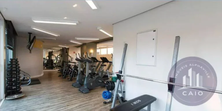 Imagem Apartamento mobiliado 62m com 1 dormitório à venda R$ 615.000 - Alphaville
