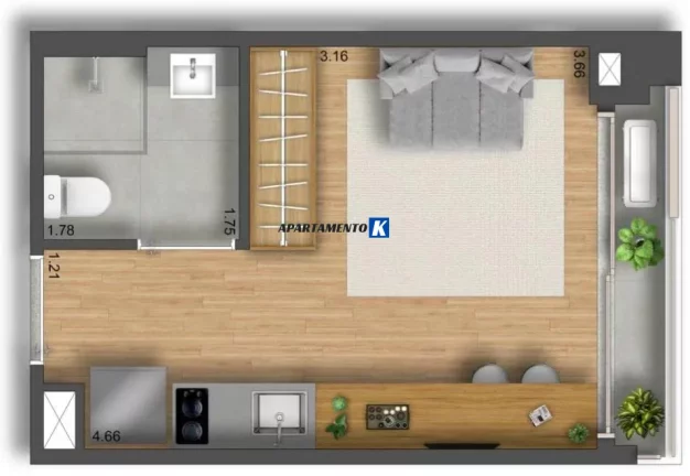 Foto do imóvel Studio com 1 Quarto à Venda, 22 m² em Itaim Bibi - São Paulo