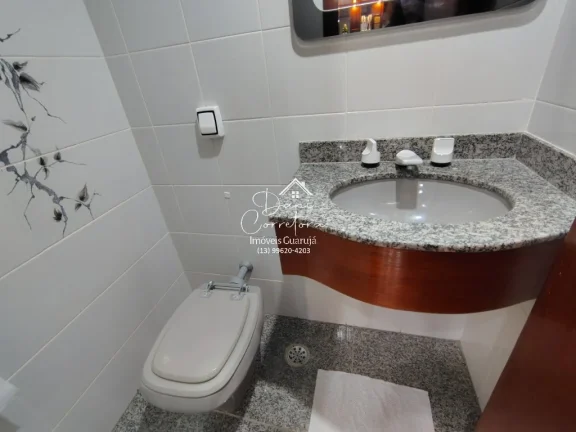 Imagem Apartamento frente mar total Pitangueiras, Guarujá-SP: 3 quartos, 2 suítes, 2 salas, 4 banheiros, 1 vaga de garagem, 170m².