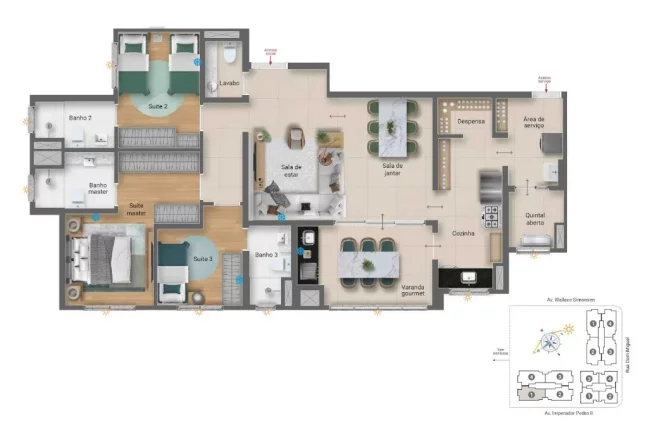 Imagem Edifício Áurea Nova Petrópolis, Edifício Patriani, Nova Petrópolis, apartamento à venda 3 dormitórios em Nova Petrópolis São Bernardo
