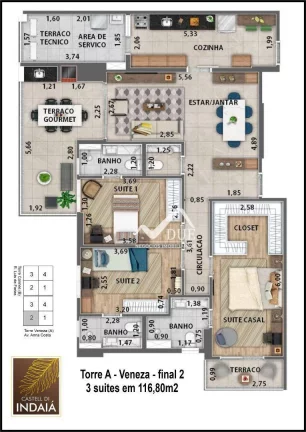 Imagem Apartamento com 2 dormitórios à venda, 87 m² por R$ 1.200.000,00 - Gonzaga - Santos/SP