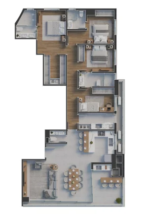 Imagem Apartamento em Centro - Joinville SC