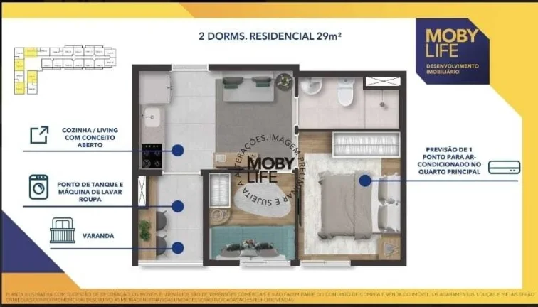 Imagem Apartamento Barra Funda - 29M², 2 Dorms, Conforto e Lazer.