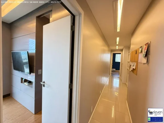 Imagem APARTAMENTO ALTO PADRÃO COM VISTA MAR EM PATAMARES  155M², 3 VAGAS, FINAMENTE DECORADO