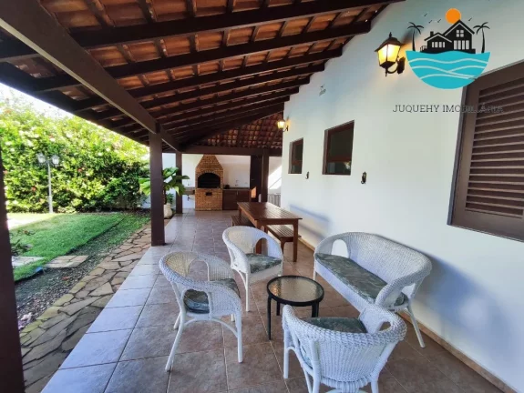 Imagem Casa para Alugar em Juquehy, 400 metros da praia, piscina, churrasqueira, 6 dormitórios, Max 15 pessoas | Juquehy Imobiliária