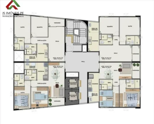 Imagem Imperdível Apartamento à Venda em Recife-PE, 2 Quartos, 1 Suíte, 2 Salas, 1 Vaga de Garagem na Várzea
