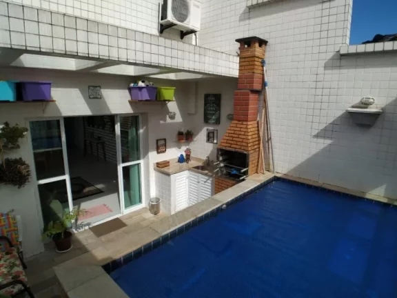 Imagem COBERTURA DUPLEX COM 3 DORMITÓRIOS À VENDA, 208 M² POR R$ 1.290.000 - MARAPÉ - SANTOS/SP
