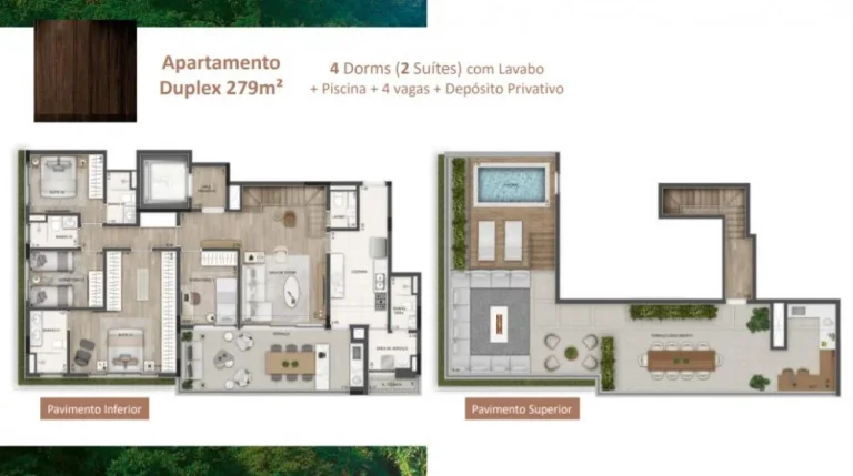 Imagem CASA na PLANTA em Alphaville - 277m²