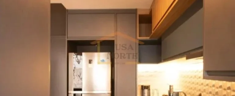 Imagem Apartamento amplo de 47 m², com 1 dormitório, banheiro, varanda e área de serviço. Possui armár...