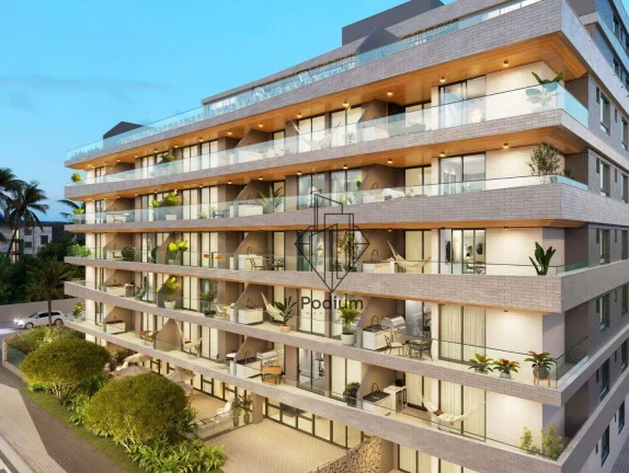 Imagem Apartamento térreo com área privativa a 78m da praia do poço/Cabedelo. AP1534.-