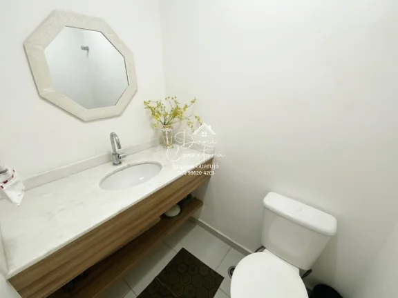 Imagem Apartamento à venda em Guarujá-SP, Vila Alzira: 3 quartos, 1 suíte, 2 salas, 2 banheiros, 2 vagas de garagem, 126m².