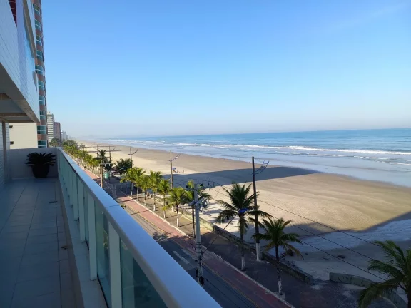 Imagem Apartamento na Praia de Mongaguá - 2 Dormitórios (1 Suíte) - Varanda Gourmet - Vista Mar - 1 Vaga de Garagem - R$ 420 mil, Cod: 2290