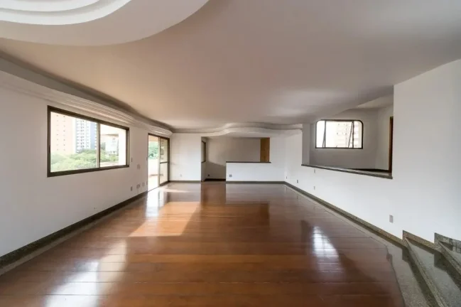 Imagem Apartamento 370M², 4Q, 3 Suítes, 5 Banheiros, 4 Vagas, Lareira, Piscina Coberta, Sauna Seca e Úmida, Salão de Festas, Depósito, Dep. Compl. de Serviço