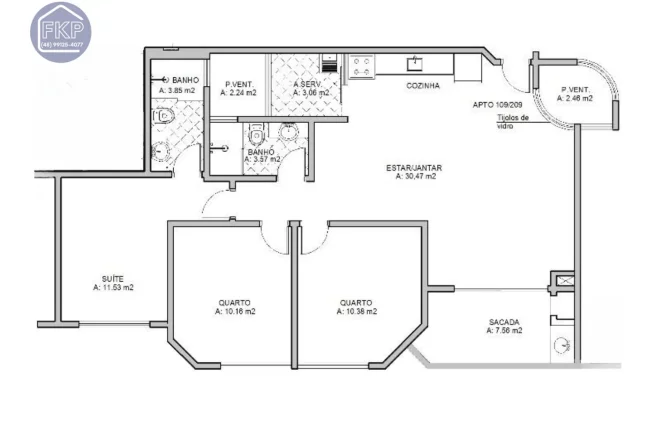 Imagem Apartamento 3 dormitórios!