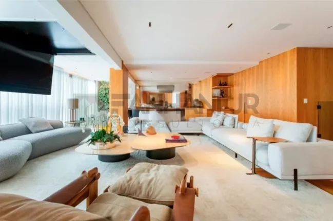 Imagem Luxuosa cobertura de 4 quartos na Vila Nova Conceição, São Paulo-SP: 4 suítes, 5 salas, 6 banheiros, 432m² de área.