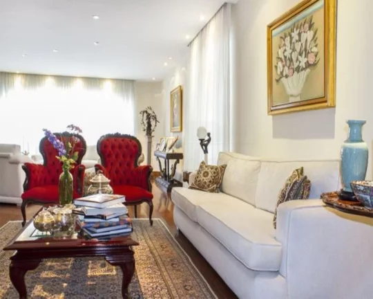 Imagem Apartamento na Rua Mangabeiras com 4 suítes e 4 vagas, 380m²