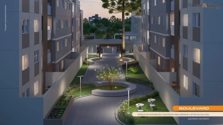 Imagem Apartamento para Venda em Pinhais, Vargem Grande, 2 dormitórios, 1 banheiro, 1 vaga